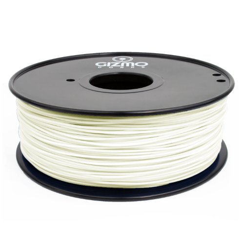 Gizmo Dorks 3mm (2.85mm) Nylon Filament 1kg / 2.2lbs for 3D Printers, White