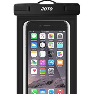 JOTO Universal Waterproof Phone Pouch Cellphone Dry Bag Case for iPhone 14 13 12 11 Pro Max Mini Xs XR X 8 7 6S Plus SE, Galaxy S21 S20 S10 Plus Note 10+ 9, Pixel 4 XL up to 7"-Black