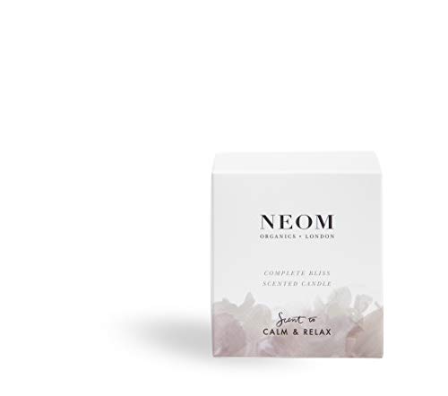 NEOM- Complete Bliss Scented Candle, 1 Wick | Blush Rose, Lime & Black Pepper | Essential Oil Aromatherapy Candle | Scent to De-Stress