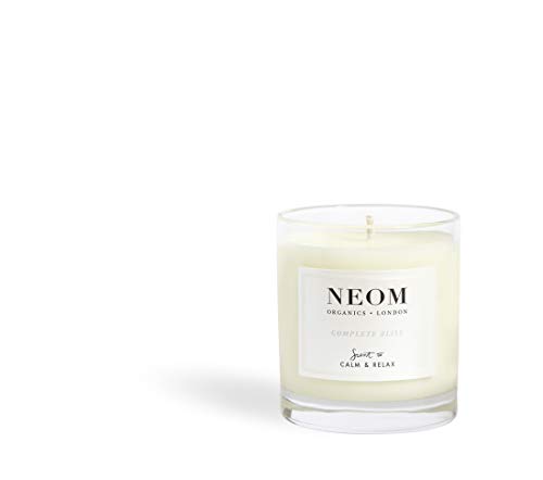 NEOM- Complete Bliss Scented Candle, 1 Wick | Blush Rose, Lime & Black Pepper | Essential Oil Aromatherapy Candle | Scent to De-Stress