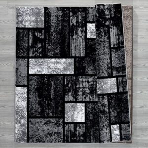 Persian Area Rugs 1007 Gray 8x10 Area Rug, 8 ft x 10 ft, Grey