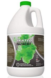green water tracing & leak detection flourescent dye - 1 gallon