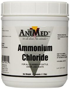 animed powder 99.9-percent ammonium chloride for horses dogs cats cows sheep and goats, 2.5-pound