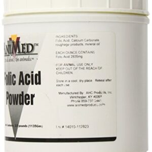 AniMed Folic Acid 10-Percent Powder for Horses, 2.5-Pound