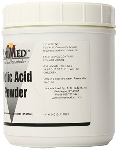 AniMed Folic Acid 10-Percent Powder for Horses, 2.5-Pound