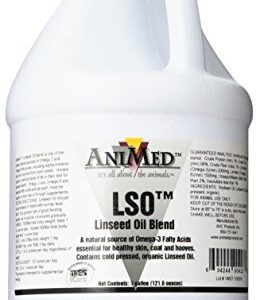 AniMed Lso Linseed Oil Blend for Horses, 1-Gallon