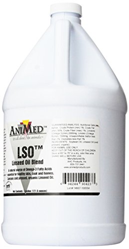 AniMed Lso Linseed Oil Blend for Horses, 1-Gallon