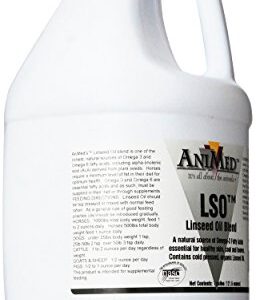 AniMed Lso Linseed Oil Blend for Horses, 1-Gallon