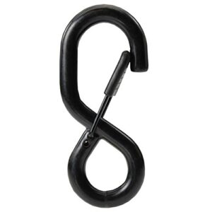 US Cargo Control Heavy Duty Black Vinyl Coated S-Hook w/Keeper