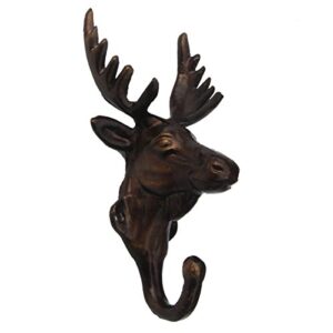 treasure gurus rustic cast iron deer elk doe coat hook
