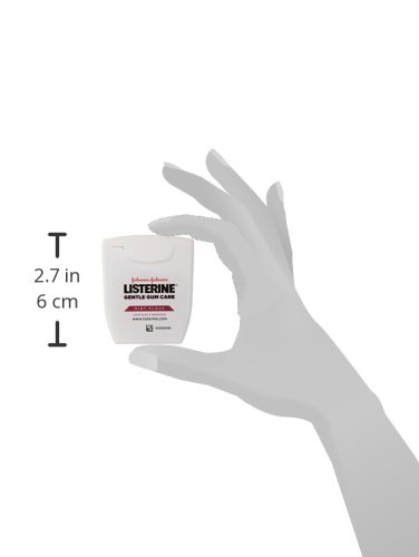 Listerine Gentle Gum Care Interdental Floss for Sensitive Gums, Oral Care, Mint, 50 Yards (Pack of 6)