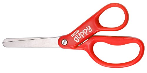 Stanley Guppy 5-Inch Blunt Tip Kids Scissors, Orange (SCI5BT-ORG)