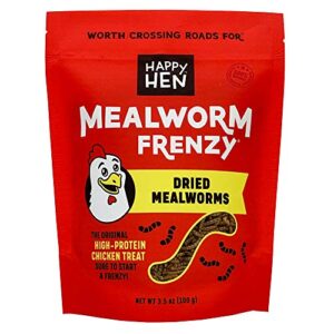 poultry treats, mealworm, 3.5-oz.