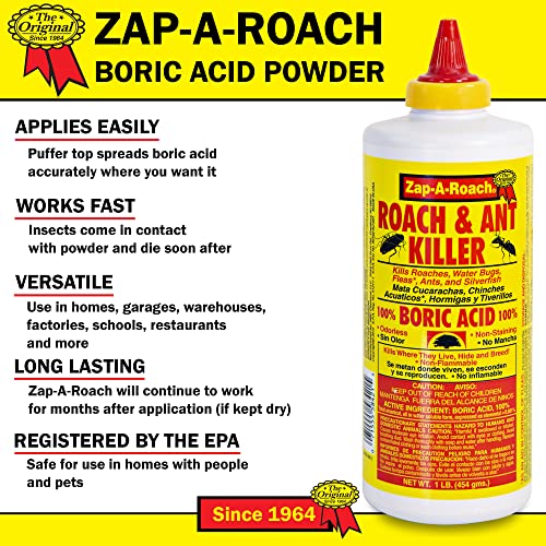 2 Pk, Boric Acid Roach & Ant Killer NET Wt. 1 Lb. (454 gms) Each