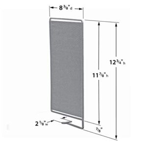 Lynk® Vela™ Shelf Dividers - Linen Closet Organizers and Storage - Linen Storage - Closet Organization - Towel Organizer for Closet (Set of 2) - Platinum