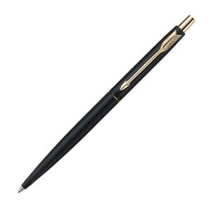 parker classic matte black gold trim ball pen