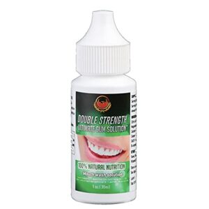 The Ultimate Gum Solution - Double Strength Formula, Natural Herbal Mouthwash - Helps Relieve Canker Sores, Swollen Gums, Bad Breath, Tooth Aches - Gum Care Wash, Protects Against Plaque & Tartar