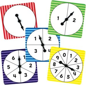 teacher created resources number spinners, set of 5 (20637)
