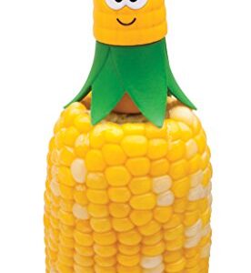 Joie Corn Star Interlocking Corn on the Cob Holders, 2 pairs (4 corn picks), Yellow