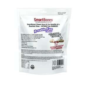 SmartBones DoubleTime Chews 3 Count, Medium, Rawhide-Free Chews For Dogs With Long-Lasting Chew Center