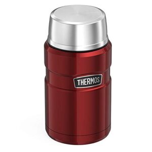 thermos stainless king food flask 710ml, cranberry red