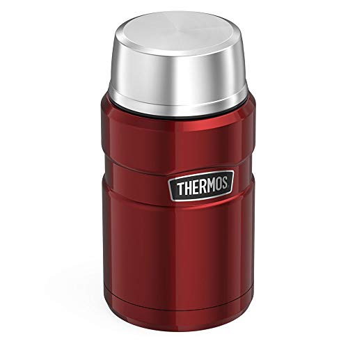 THERMOS Stainless King Food Flask 710ml, Cranberry Red