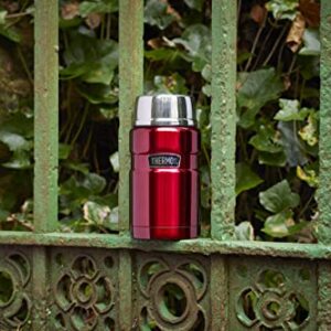 THERMOS Stainless King Food Flask 710ml, Cranberry Red