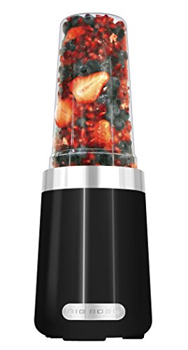 Big Boss powerful and Professional 15 Piece high speed 600 Watt personal countertop blender/Mixer - Recipe book included- Pulverizes and Liquefies fruits and vegetable – Simple and easy to use- Black