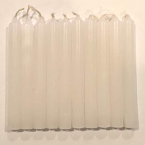 Set of 10 4" Mini Ritual Chime / Spell Candles: White