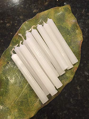 Set of 10 4" Mini Ritual Chime / Spell Candles: White