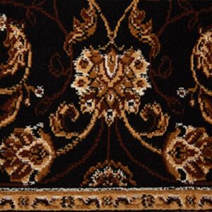 Home Dynamix Ariana Badah Area Rug 3 Piece Set (4'11" x6'11,1'8" x4'11,1'8" x2'8), Border Ebony/Ivory