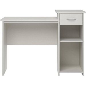 student desk home office bedroom furniture indoor desk - easy glide accessory drawer (white)