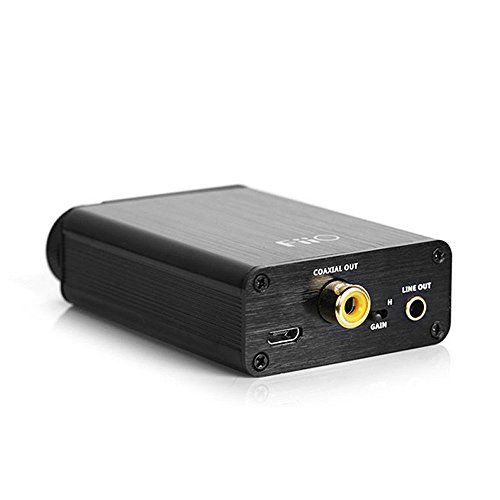 FiiO Headphone Amps Portable DAC USB Type-C coaxial 384kHz/32bit (E10K-TC black)