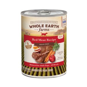 whole earth farms grain free and healthy grains all breed canned wet dog and puppy food (case of 12)