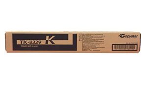 kyocera 1t02np0cs0 model tk-8329k black toner cartridge for use with kyocera/copystar cs-2551ci and taskalfa 2551ci color multifunction printers, up to 18000 pages yield at 5% average coverage