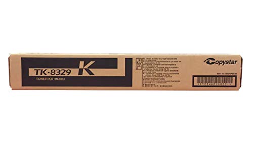 Kyocera 1T02NP0CS0 Model TK-8329K Black Toner Cartridge For use with Kyocera/Copystar CS-2551ci and TASKalfa 2551ci Color Multifunction Printers, Up to 18000 Pages Yield at 5% Average Coverage