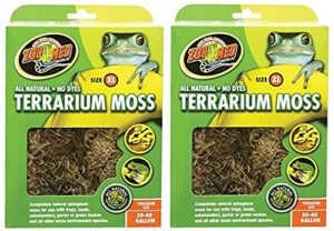 zoo med terrarium moss [set of 2] size: 30-40 gallons