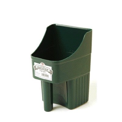 Miller Enclosed Pet Feed Scoop - 3 Quart [Set of 2] Color: Green