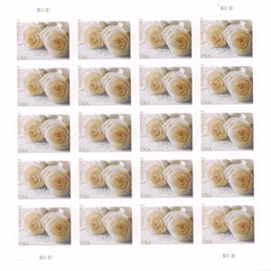 USPS 575900 Series Wedding Roses Commemorative Stamp Scott 4520 Sheet of 20 Forever Stamps