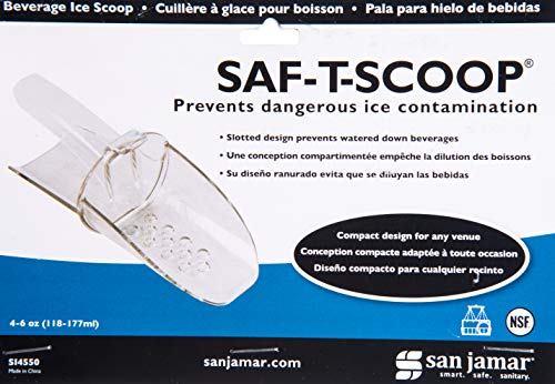 Carlisle FoodService Products SI4550 Banquet Saf-T-Scoop Ice Scoop, 4-6 oz (118-177 ml)