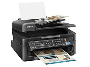 epson workforce wf-2630 wireless business aio color inkjet, print, copy, scan, fax, mobile printing, airprint, compact size