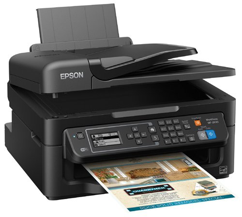 Epson WorkForce WF-2630 Wireless Business AIO Color Inkjet, Print, Copy, Scan, Fax, Mobile Printing, AirPrint, Compact Size