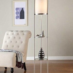 Artiva USA Exeter Durable Glass Display Shelf Floor Lamp