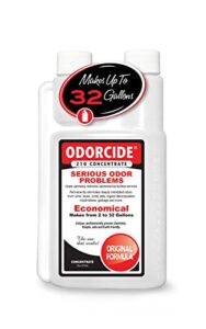 odorcide odor eliminator concentrate: odor eliminator for strong odor on carpets, hardwood & more - smoke, sweat & pet odor eliminator for home w/non-enzymatic formula, 16 oz