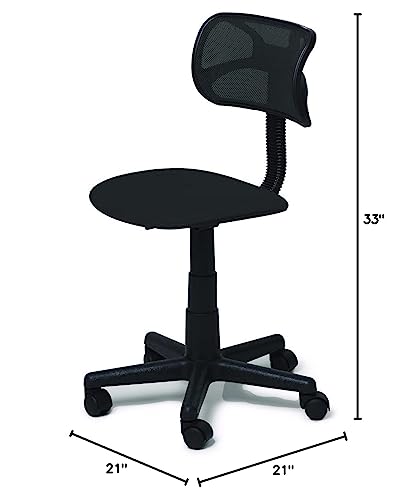 Urban Shop Swivel Mesh Desk Chair, Black