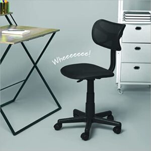 Urban Shop Swivel Mesh Desk Chair, Black