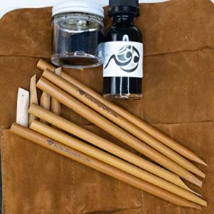 Arabic calligraphy set of 10 bamboo (Qalam)