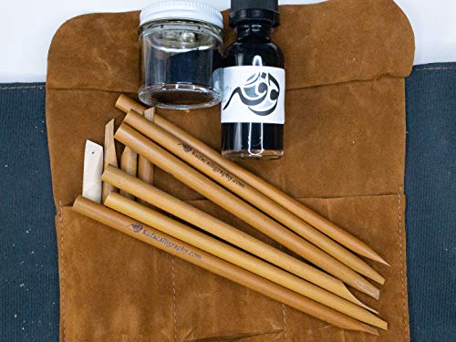 Arabic calligraphy set of 10 bamboo (Qalam)