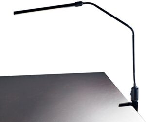 lavish home, black 72-l092-b contemporary clamp led desk lamp, (41"), 1.325 inches x 3.325 inches x 41 inches