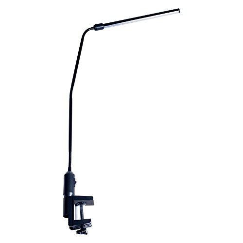Lavish Home, Black 72-L092-B Contemporary Clamp LED Desk Lamp, (41"), 1.325 Inches x 3.325 inches x 41 inches